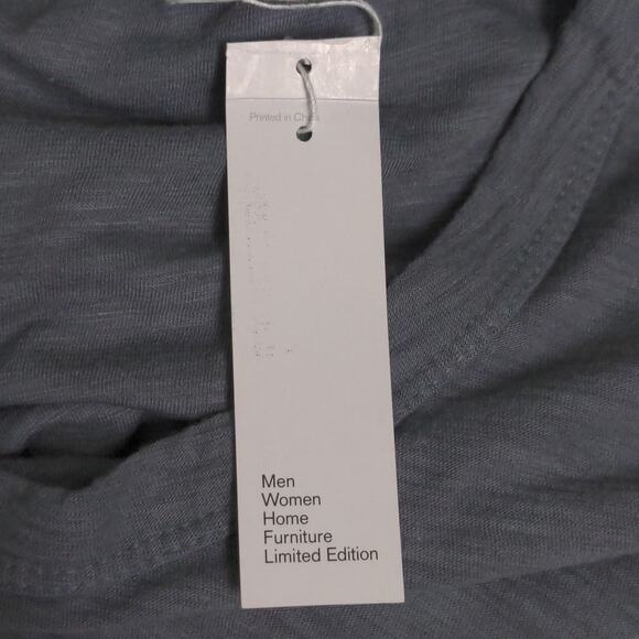 Standard James Perse Arsenic (Blue) Crewneck Knit Pullover Top T-shirt 1 (S) New - Picture 8 of 10